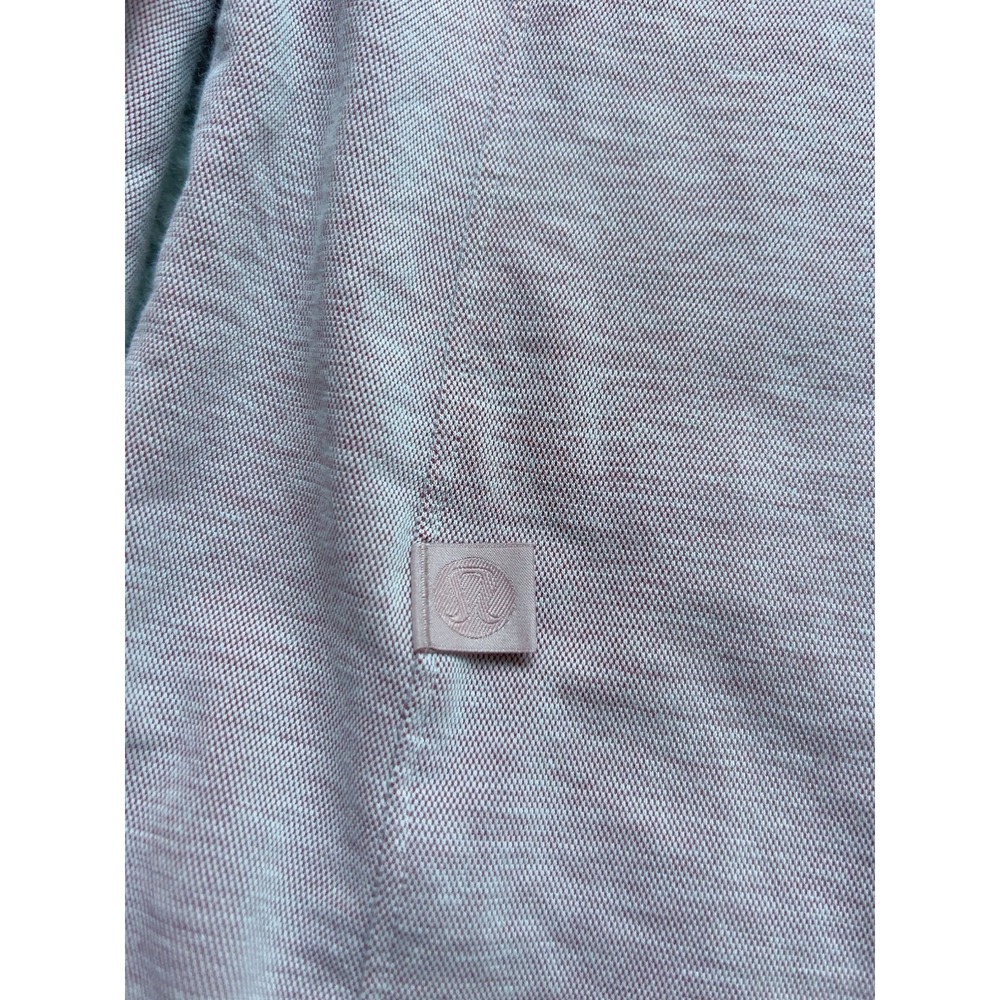 Lululemon Commission Long Sleeve Shirt Brier Rose/ White Size L Chest 44" - Picture 7 of 7